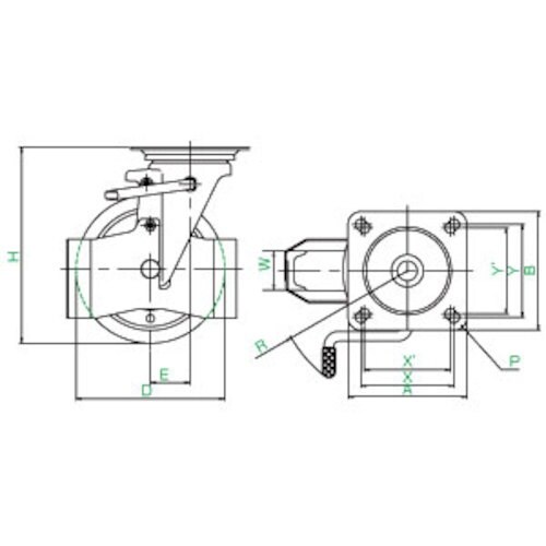 ユーエイ プレート式 自在 巻き込み防止カバー付キ
