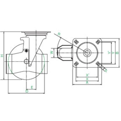 ユーエイ プレート式 自在 巻き込み防止カバー付キ