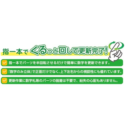 緑十字 デジタル式無災害記録表 MKH−002 4