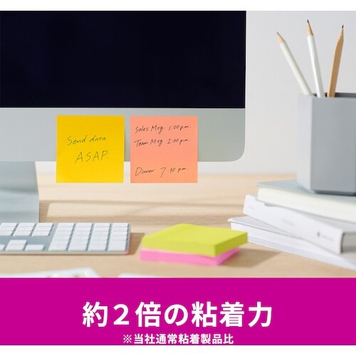 3M ポスト・イット 強粘着ノート マルチカラー6