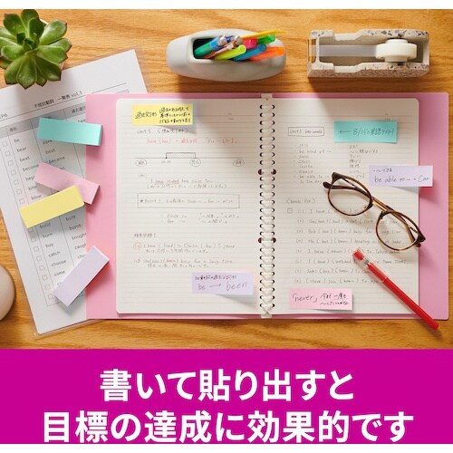3M ポスト・イット 強粘着ふせん マルチカラー5
