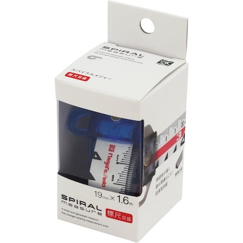 SK スパイラルメジャー 標尺目盛 ブルー