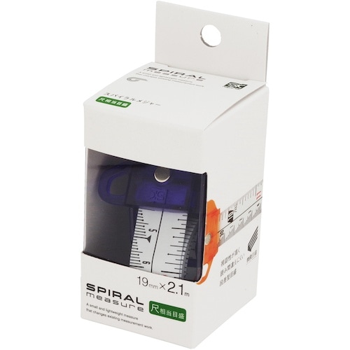 SK スパイラルメジャー 尺相当目盛 パープル