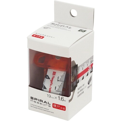 SK スパイラルメジャー 標尺目盛 オレンジ