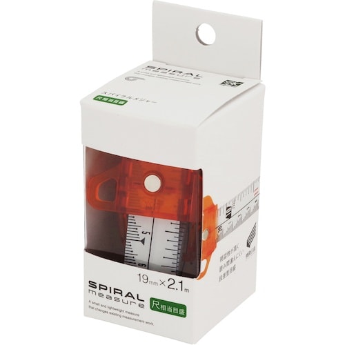 SK スパイラルメジャー 尺相当目盛 オレンジ