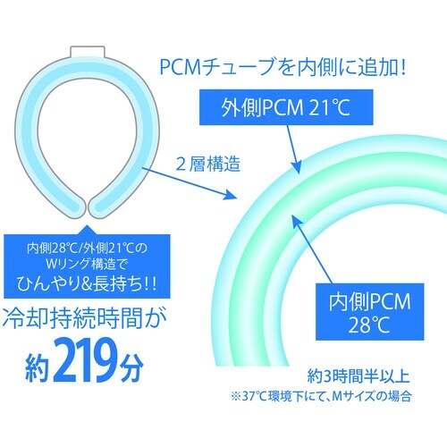 グローバルジャパン W Icy Neck ブルー