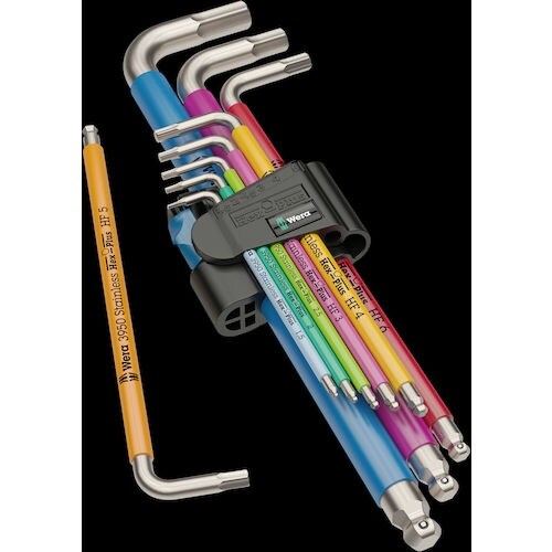 Wera 3950/9 ステンレス マルチカラーヘ