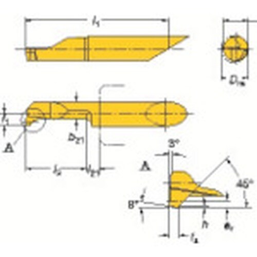 SANDVIK コロターンXS 溝入れ加工用超硬ソ