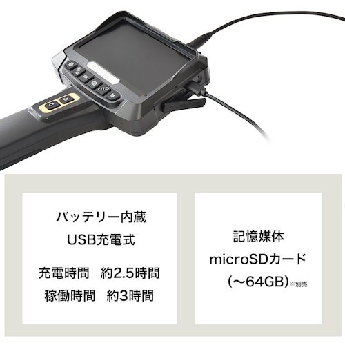 サンコー 2カメラ360度回転式内視鏡2M