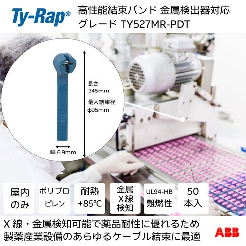 TY−Rap 高性能ケーブルタイ(結束バンド) 金
