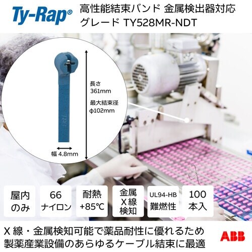 TY−Rap 高性能ケーブルタイ(結束バンド) 金