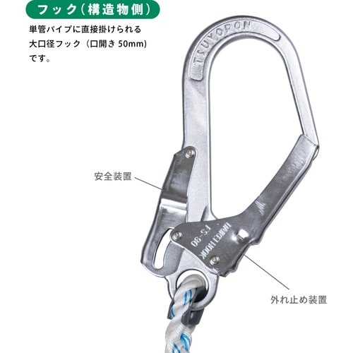 TSUYORON 胴ベルト型墜落制止用器具(ロープ