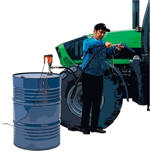 TRUSCO 軽量電動式ドラムポンプ AC100V