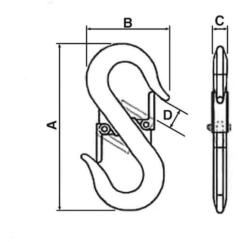 DAIDOHANT ダブルフック 0.5トン用 オ