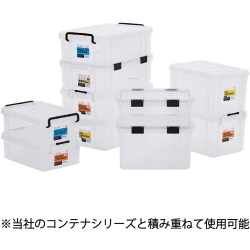 IRIS 299228 密閉バックルコンテナ クリ
