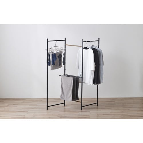 IRIS 105887 折りたたみ物干し3連 ブラ