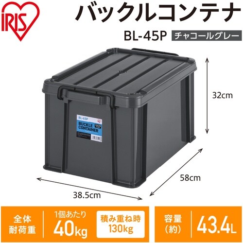 IRIS 299239 バックルコンテナ チャコー