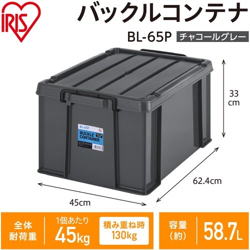 IRIS 299241 バックルコンテナ チャコー