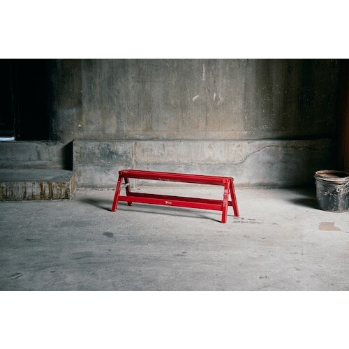 TENMA アルミワイド踏み台1段 レッド