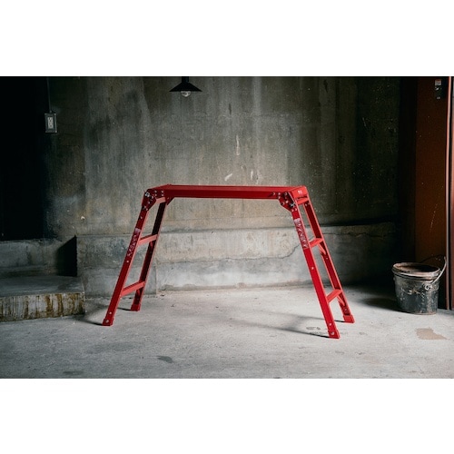 TENMA アルミ作業台3段 レッド