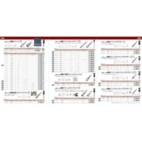 TOP 電動ドリル用強軸ソケットロングタイプ 22