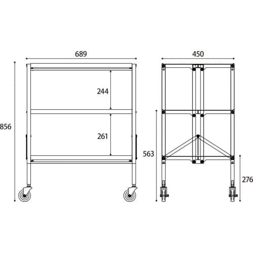 ダンディ シャリエワゴンハイ 3段式