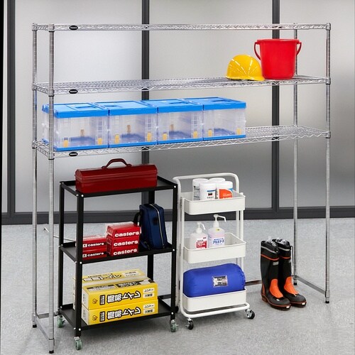 TRUSCO  ステンレス製メッシュラック下段開放