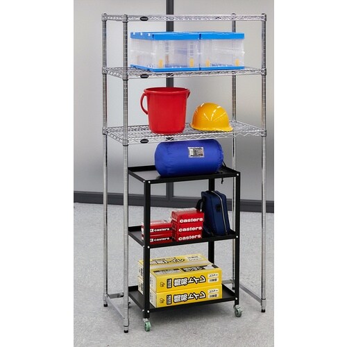 TRUSCO  ステンレス製メッシュラック下段開放