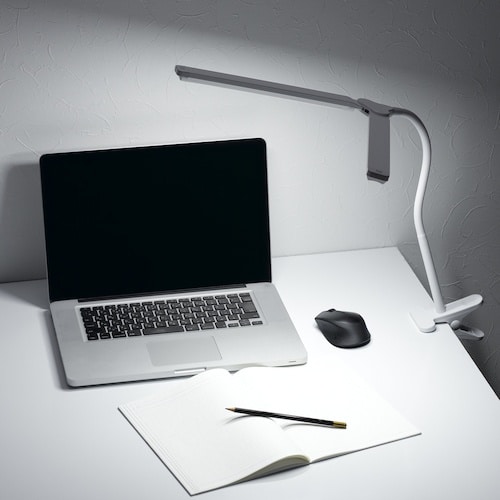 YAZAWA LED2灯クリップライト調光機能付き