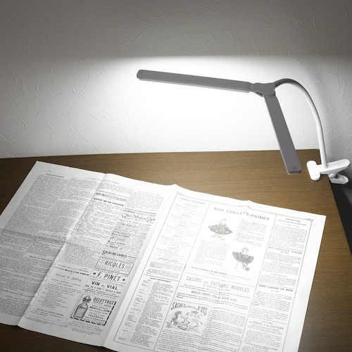 YAZAWA LED2灯クリップライト調光機能付き
