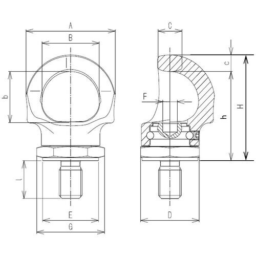 KITO キトーリフティングポイント・アイボルト形