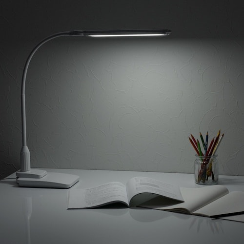 YAZAWA LED2灯クランプスタンドライト調光