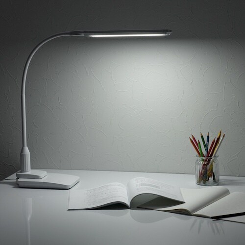 YAZAWA LED2灯クランプスタンドライト調光