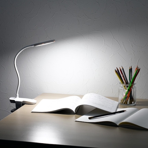 YAZAWA LEDクリップライト調光調色機能付き