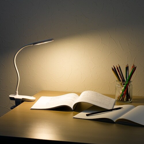 YAZAWA LEDクリップライト調光調色機能付き