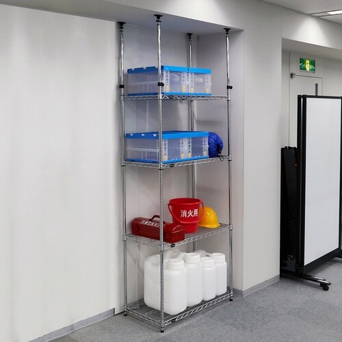 TRUSCO スチール製メッシュテンションラック