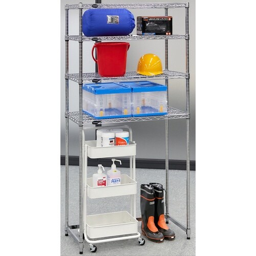 TRUSCO スチール製メッシュラック下段開放型