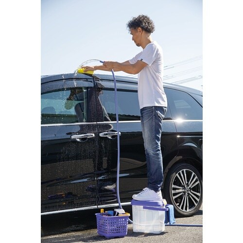 inomata かしこいバケツ17Lクリアーブルー