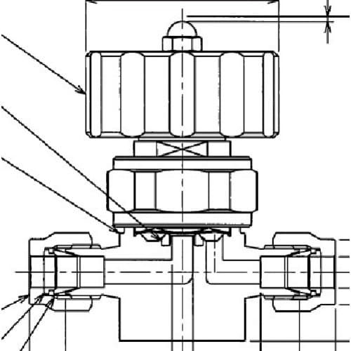 Fujikin SUS鋼製ダイレクトダイヤフラムバ