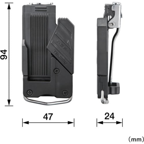 タジマ セフホルダー胴ベルト用 クリップ式 樹脂