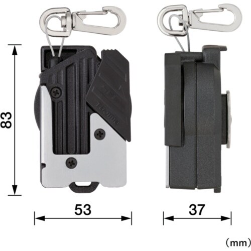 タジマ セフ安全ロープ 金属 リールワイヤー 右用