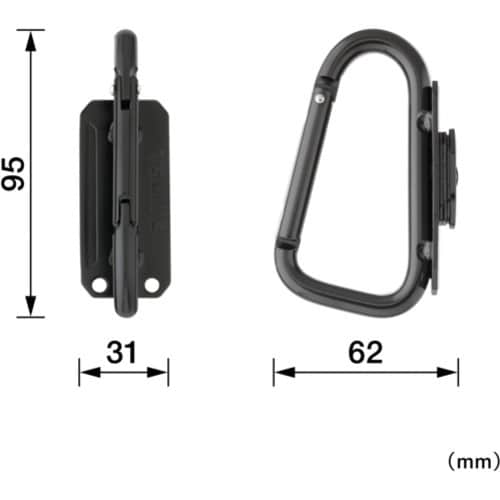 タジマ セフ工具ホルダースチール スリムカラビナ小