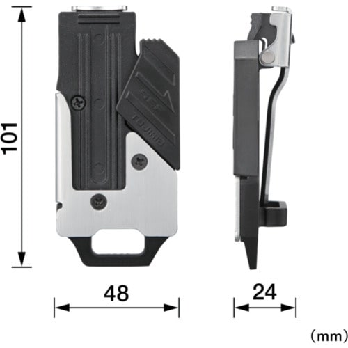 タジマ セフホルダー胴ベルト用 クリップ式 金属