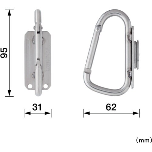 タジマ セフ工具ホルダーステン スリムカラビナ小