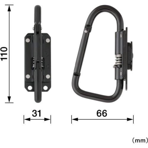タジマ セフ工具ホルダースチール スリムカラビナ大