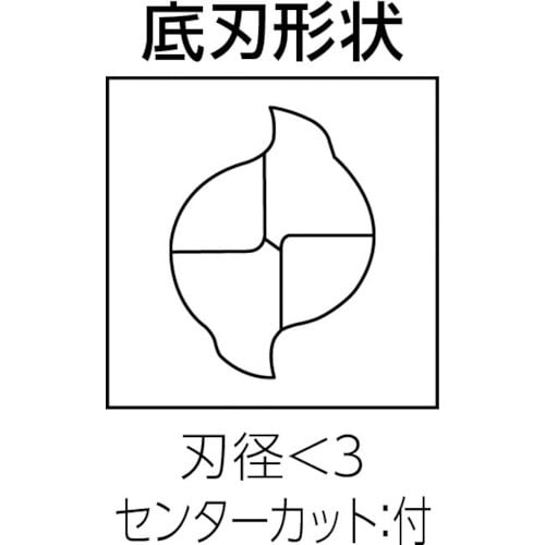 三菱K 2枚刃エムスター汎用 超硬スクエアエンドミ