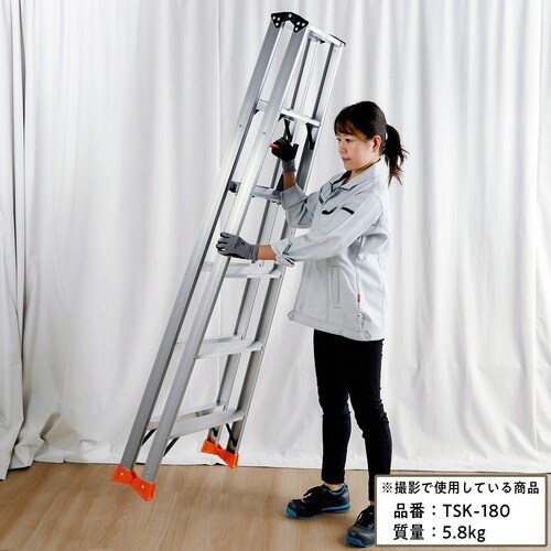 TRUSCO 軽量専用脚立 天板高さ1.68m