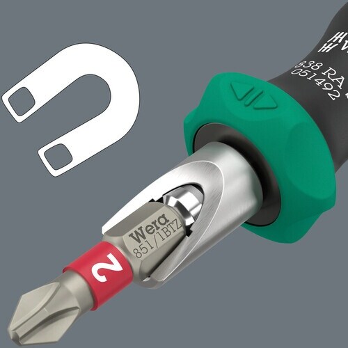 Wera 838 RA S ラチェット機能付き差替