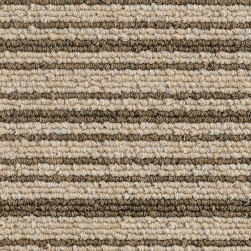 大島屋 日本製タイルカーペット ストライプベージュ