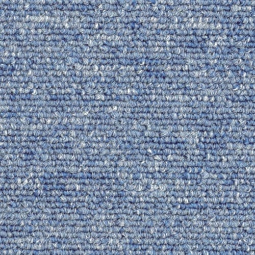 大島屋 日本製タイルカーペット ブルー 50×50